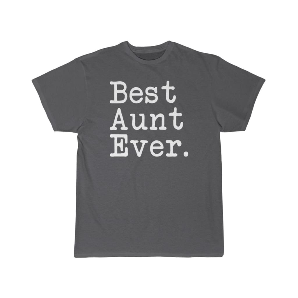 Best Aunt Ever T-Shirt Mothers Day Gift for Aunt Tee Birthday Gift Christmas Gift New Aunt Gift Unisex Shirt $19.99 | Charcoal / S T-Shirt