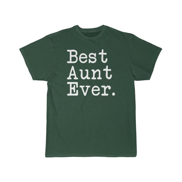 Best Aunt Ever T-Shirt Mothers Day Gift for Aunt Tee Birthday Gift Christmas Gift New Aunt Gift Unisex Shirt $19.99 | Forest / S T-Shirt