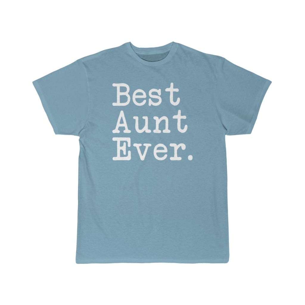 Best Aunt Ever T-Shirt Mothers Day Gift for Aunt Tee Birthday Gift Christmas Gift New Aunt Gift Unisex Shirt $19.99 | Sky Blue / S T-Shirt