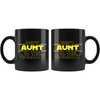 Best Aunt In The Galaxy Coffee Mug Black 11oz Gifts for Aunt $19.99 | Drinkware