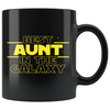 Best Aunt In The Galaxy Coffee Mug Black 11oz Gifts for Aunt $19.99 | 11oz - Black Drinkware