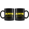 Best Auntie In The Galaxy Coffee Mug Black 11oz Gifts for Auntie $19.99 | Drinkware