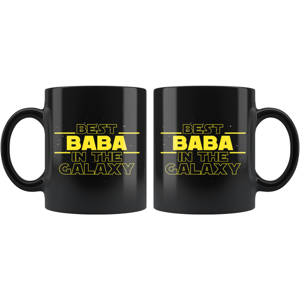 Best Baba In The Galaxy Coffee Mug Black 11oz Gifts for Baba $19.99 | Drinkware