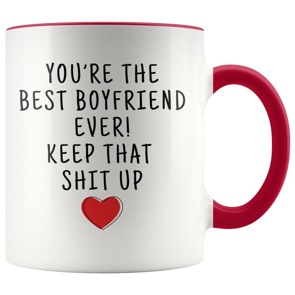 Best Boyfriend Ever! Mug | Funny Personalized Boyfriend Gifts for Him $19.99 | Red Drinkware