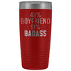Best Boyfriend Gift: 49% Boyfriend 51% Badass Insulated Tumbler 20oz $29.99 | Red Tumblers