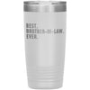 Best Brother In Law Ever Coffee Travel Mug 20oz Stainless Steel Vacuum Insulated Travel Mug with Lid Birthday Gift for Brother-In-Law Coffee