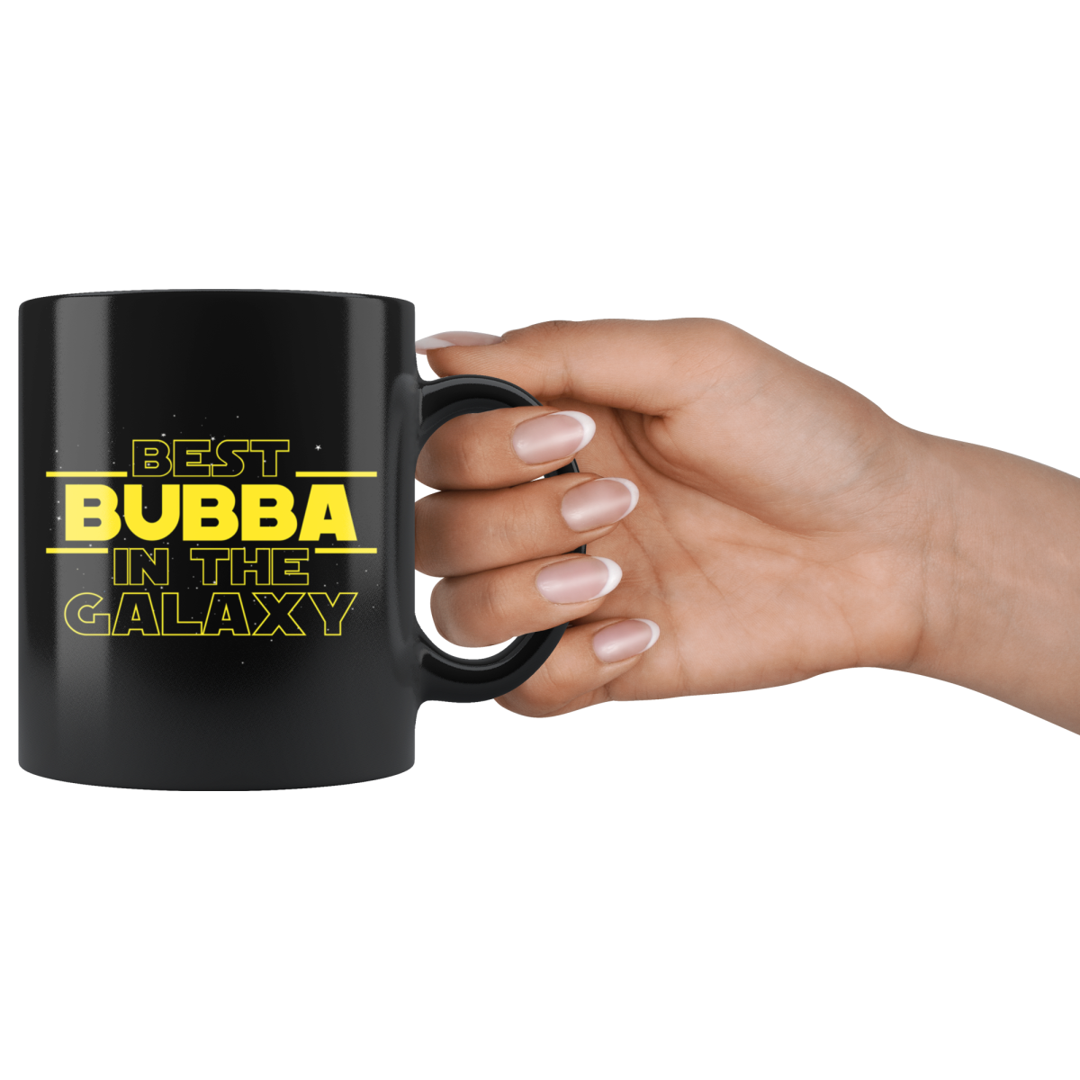 Best Bubba In The Galaxy Coffee Mug Black 11oz Gifts for Bubba — photo 3
