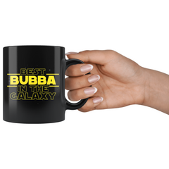 Load image into Gallery viewer, Best Bubba In The Galaxy Coffee Mug Black 11oz Gifts for Bubba