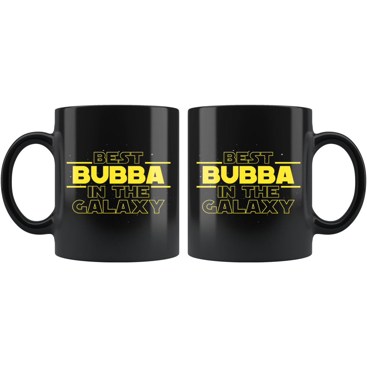 Best Bubba In The Galaxy Coffee Mug Black 11oz Gifts for Bubba — photo 2