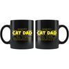 Best Cat Dad In The Galaxy Coffee Mug Black 11oz Gifts for Cat Dad $19.99 | Drinkware