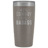 Best Cowboy Gift: 49% Cowboy 51% Badass Insulated Tumbler 20oz $29.99 | Pewter Tumblers