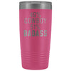 Best Cowboy Gift: 49% Cowboy 51% Badass Insulated Tumbler 20oz $29.99 | Pink Tumblers