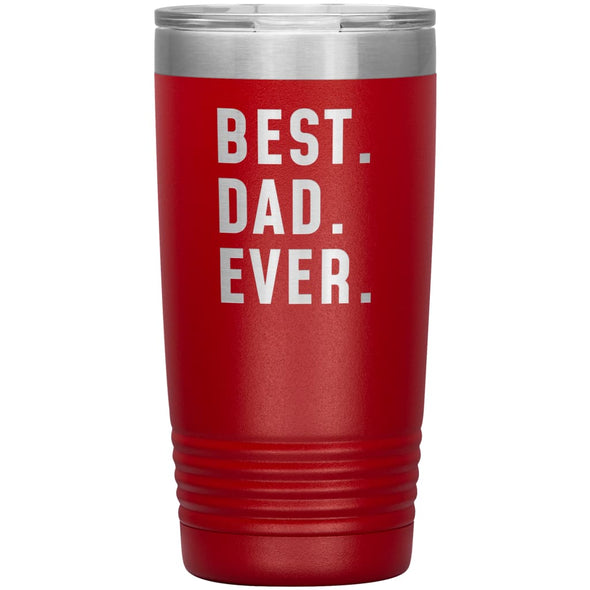Best Dad Ever Coffee Travel Mug 20oz Stainless Steel Vacuum Insulated Travel Mug with Lid Father’s Day Gift for Dad Coffee Cup $29.99 | Red 