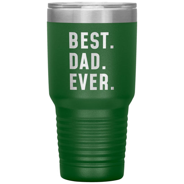 Best Dad Ever Large Travel Mug 30oz Stainless Steel Vacuum Insulated Travel Mug with Lid Father’s Day Gift for Dad Coffee Cup $39.99 | Green