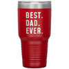 Best Dad Ever Large Travel Mug 30oz Stainless Steel Vacuum Insulated Travel Mug with Lid Father’s Day Gift for Dad Coffee Cup $39.99 | Red 