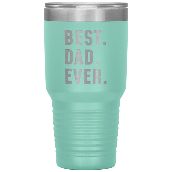 Best Dad Ever Large Travel Mug 30oz Stainless Steel Vacuum Insulated Travel Mug with Lid Father’s Day Gift for Dad Coffee Cup $39.99 | Teal 