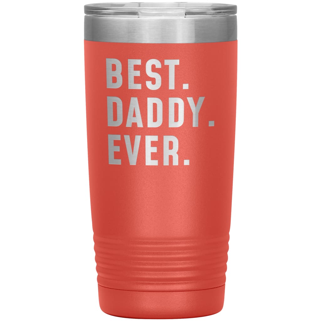 Best Daddy Ever Coffee Travel Mug 20oz Stainless Steel Vacuum Insulated Travel Mug with Lid Birthday Gift for Daddy Coffee Cup $29.99 | 