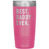 Best Daddy Ever Coffee Travel Mug 20oz Stainless Steel Vacuum Insulated Travel Mug with Lid Birthday Gift for Daddy Coffee Cup $29.99 | Pink
