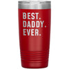 Best Daddy Ever Coffee Travel Mug 20oz Stainless Steel Vacuum Insulated Travel Mug with Lid Birthday Gift for Daddy Coffee Cup $29.99 | Red 