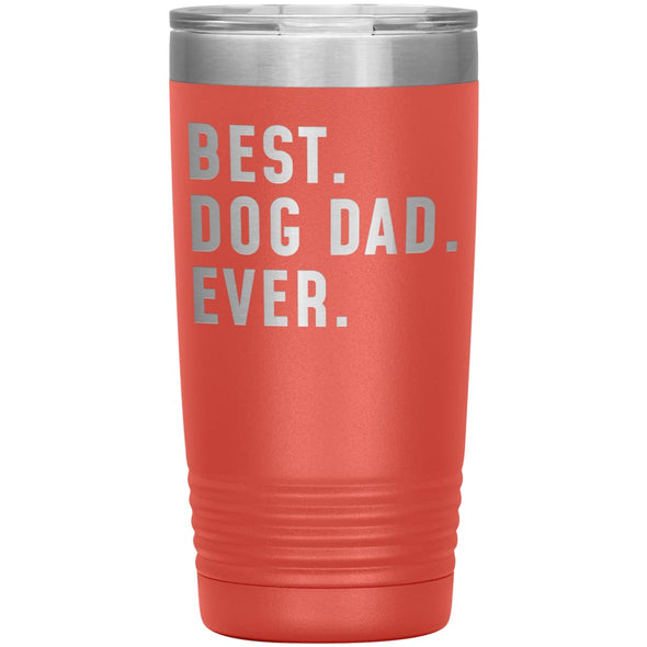 Best Dog Dad Ever Coffee Travel Mug 20oz Stainless Steel Vacuum Insulated Travel Mug with Lid Birthday Gift for Dog Lover Dog Owner Men 