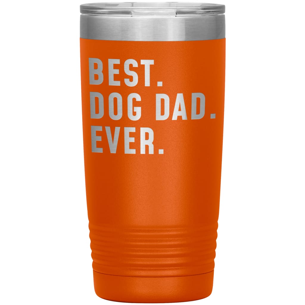 Best Dog Dad Ever Coffee Travel Mug 20oz Stainless Steel Vacuum Insulated Travel Mug with Lid Birthday Gift for Dog Lover Dog Owner Men 