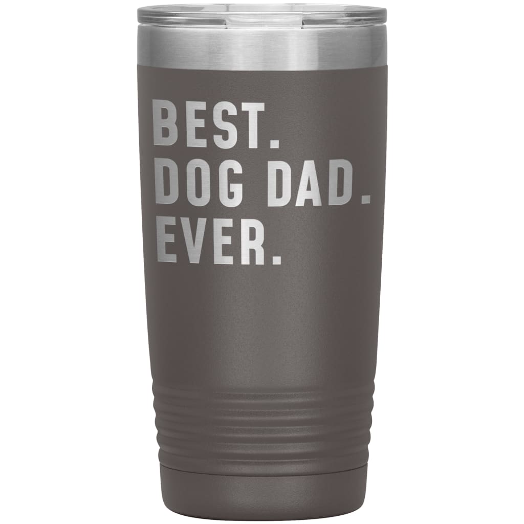 Best Dog Dad Ever Coffee Travel Mug 20oz Stainless Steel Vacuum Insulated Travel Mug with Lid Birthday Gift for Dog Lover Dog Owner Men 