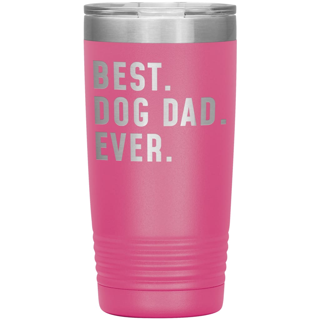 Best Dog Dad Ever Coffee Travel Mug 20oz Stainless Steel Vacuum Insulated Travel Mug with Lid Birthday Gift for Dog Lover Dog Owner Men 