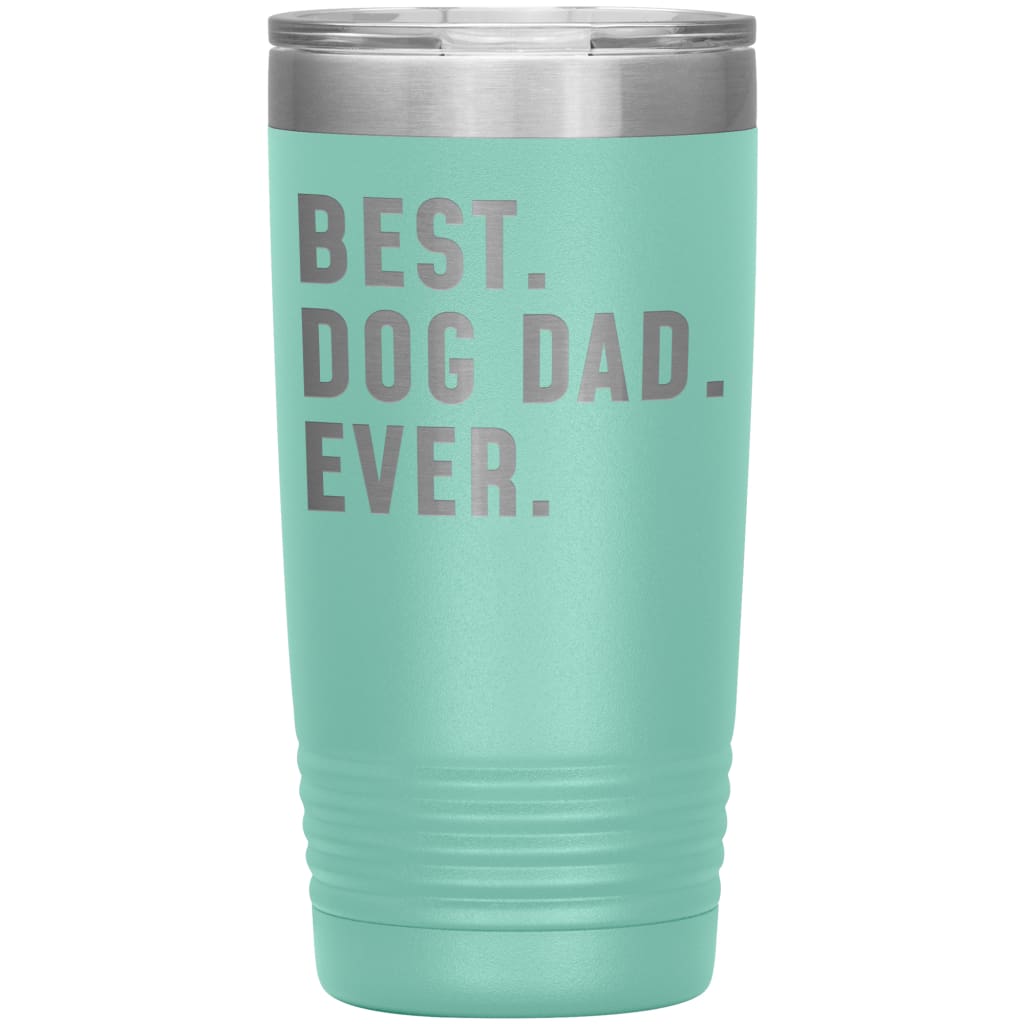 Best Dog Dad Ever Coffee Travel Mug 20oz Stainless Steel Vacuum Insulated Travel Mug with Lid Birthday Gift for Dog Lover Dog Owner Men 