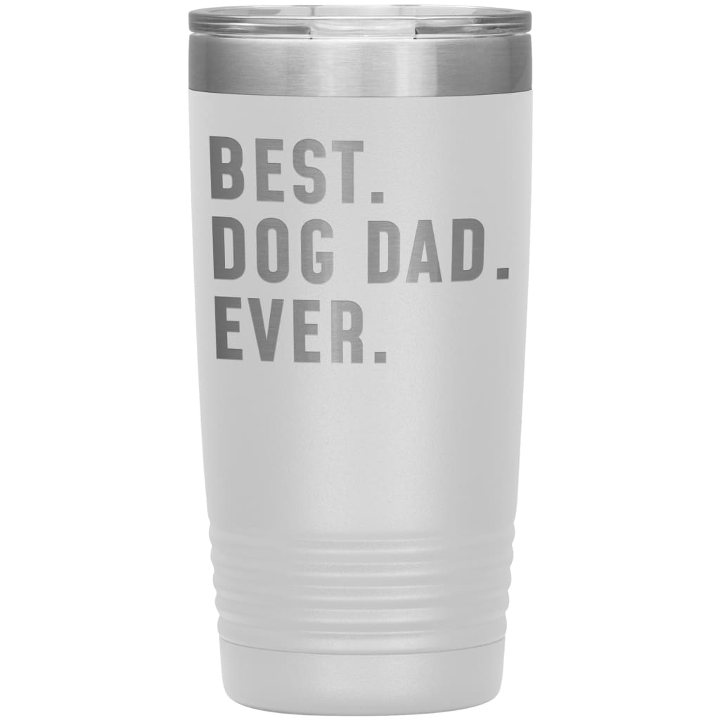 Best Dog Dad Ever Coffee Travel Mug 20oz Stainless Steel Vacuum Insulated Travel Mug with Lid Birthday Gift for Dog Lover Dog Owner Men 