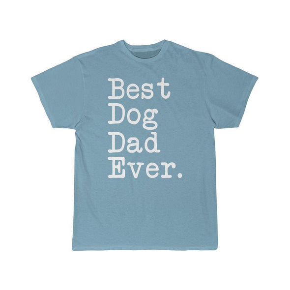 Best Dog Dad Ever T-Shirt Fathers Day Gift for Dog Dad Tee Dog Lover Gifts Men Pet Owner Dog Gift Christmas Gift Unisex Shirt $19.99 | Sky