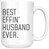 Best Effin Husband Ever Coffee Mug Husband Gifts 11oz and 15oz $21.99 | 15oz Mug Drinkware
