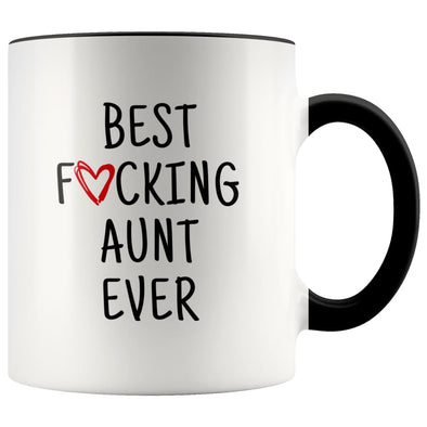 Best F cking Aunt Ever Mug | Aunt Mug | Gift for Aunt | Birthday | Christmas $14.99 | Black Drinkware
