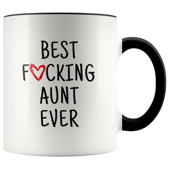Best F cking Aunt Ever Mug | Aunt Mug | Gift for Aunt | Birthday | Christmas $14.99 | Black Drinkware