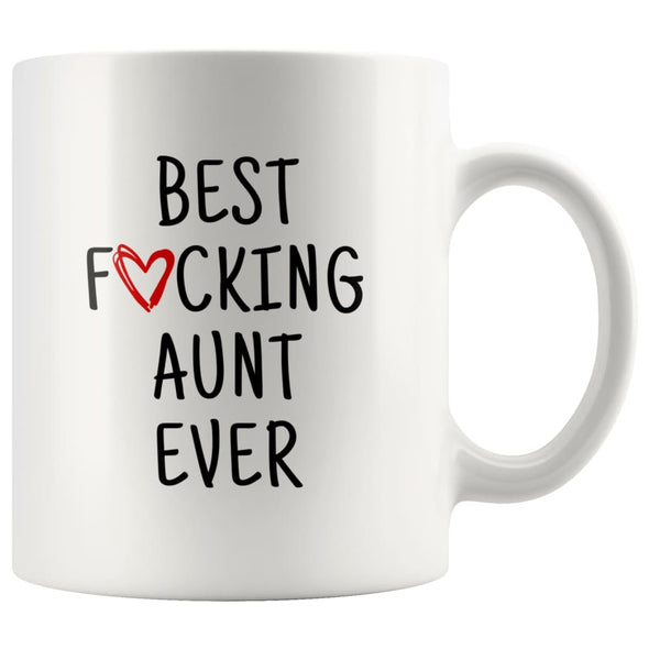 Best F cking Aunt Ever Mug | Aunt Mug | Gift for Aunt | Birthday | Christmas $14.99 | White Drinkware