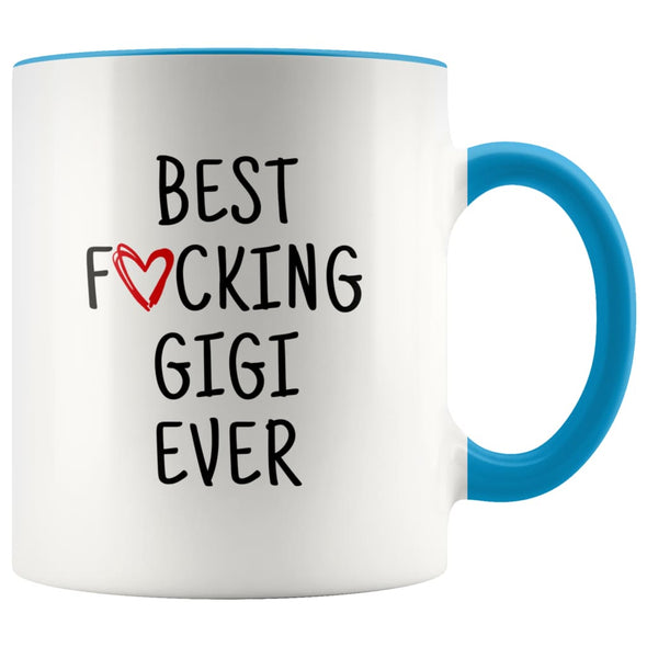 Best F cking Gigi Ever Heart Mug Gigi Gifts Mother’s Day Baby Shower Coffee Mug Tea Cup 11 ounce $14.99 | Blue Drinkware