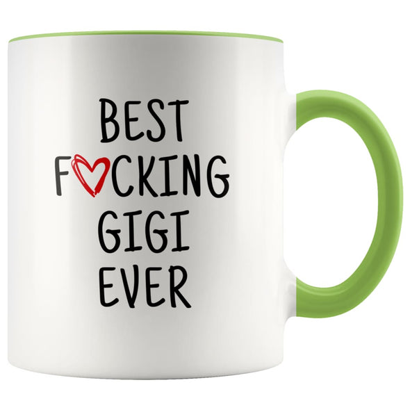 Best F cking Gigi Ever Heart Mug Gigi Gifts Mother’s Day Baby Shower Coffee Mug Tea Cup 11 ounce $14.99 | Green Drinkware