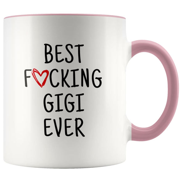 Best F cking Gigi Ever Heart Mug Gigi Gifts Mother’s Day Baby Shower Coffee Mug Tea Cup 11 ounce $14.99 | Pink Drinkware