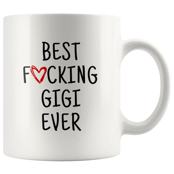 Best F cking Gigi Ever Heart Mug Gigi Gifts Mother’s Day Baby Shower Coffee Mug Tea Cup 11 ounce $14.99 | White Drinkware
