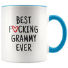 Best F cking Grammy Ever Heart Mug Grammy Gifts Mother’s Day Baby Shower Coffee Mug Tea Cup 11 ounce $14.99 | Blue Drinkware