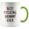 Best F cking Grammy Ever Heart Mug Grammy Gifts Mother’s Day Baby Shower Coffee Mug Tea Cup 11 ounce $14.99 | Green Drinkware