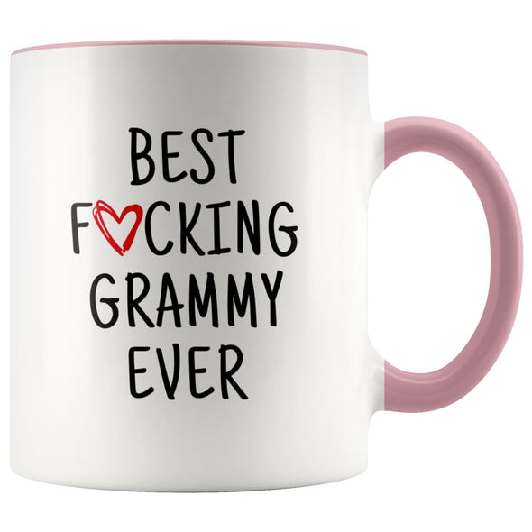 Best F cking Grammy Ever Heart Mug Grammy Gifts Mother’s Day Baby Shower Coffee Mug Tea Cup 11 ounce $14.99 | Pink Drinkware