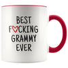 Best F cking Grammy Ever Heart Mug Grammy Gifts Mother’s Day Baby Shower Coffee Mug Tea Cup 11 ounce $14.99 | Red Drinkware