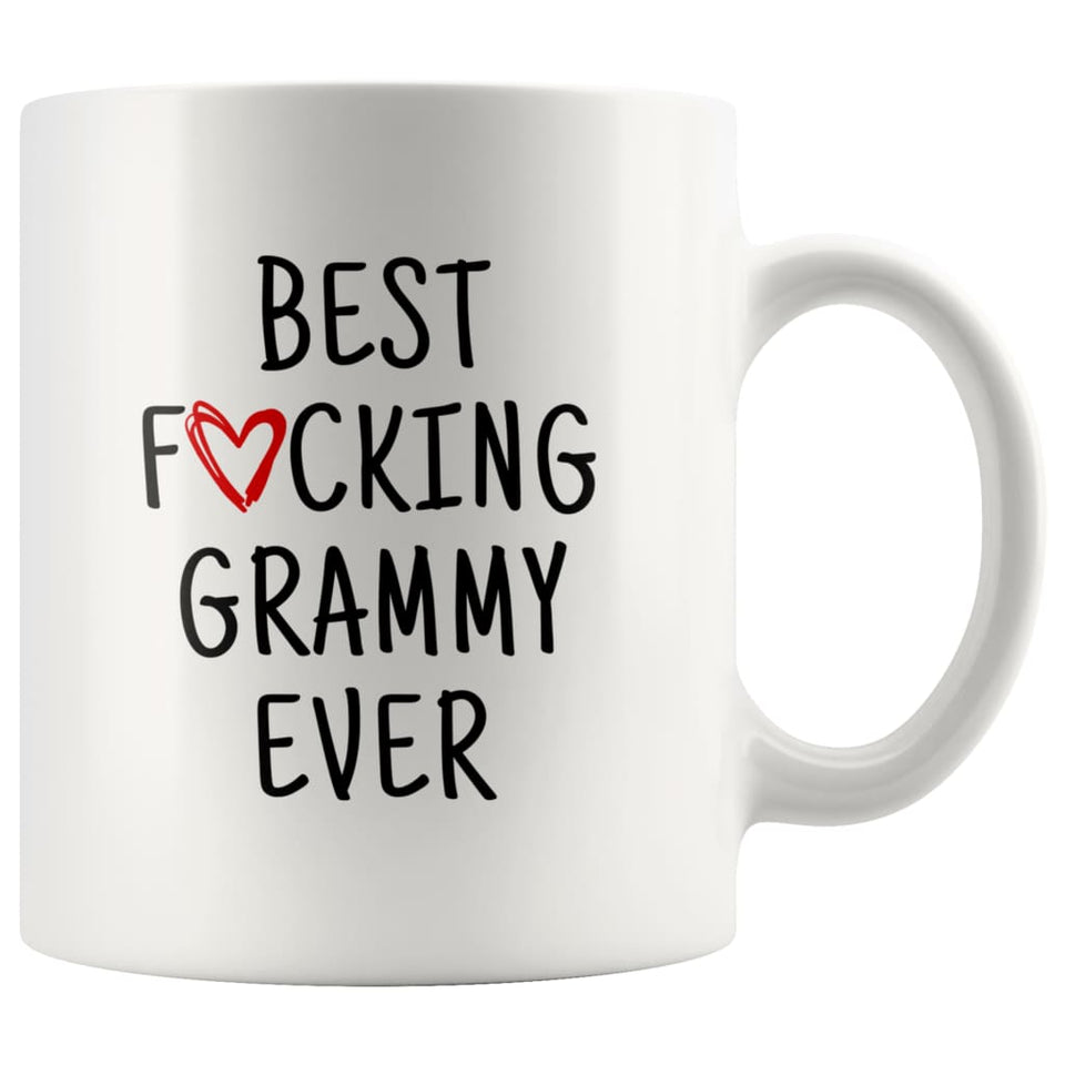 Best F*cking Grammy Ever Heart Mug — 11 oz