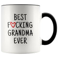 Best F cking Grandma Ever Heart Mug Grandma Gifts Mother’s Day Baby Shower Coffee Mug Tea Cup 11 ounce $14.99 | Black Drinkware