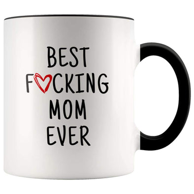 Best F cking Mom Ever Heart Mug Mom Gifts Mother’s Day Baby Shower Coffee Mug Tea Cup 11 ounce $14.99 | Black Drinkware