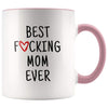 Best F cking Mom Ever Heart Mug Mom Gifts Mother’s Day Baby Shower Coffee Mug Tea Cup 11 ounce $14.99 | Pink Drinkware