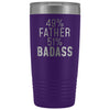 Best Father Gift: 49% Father 51% Badass Insulated Tumbler 20oz $29.99 | Purple Tumblers