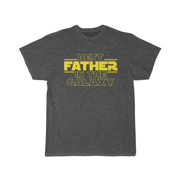 Best Father In The Galaxy T-Shirt $14.99 | Charcoal Heather / S T-Shirt