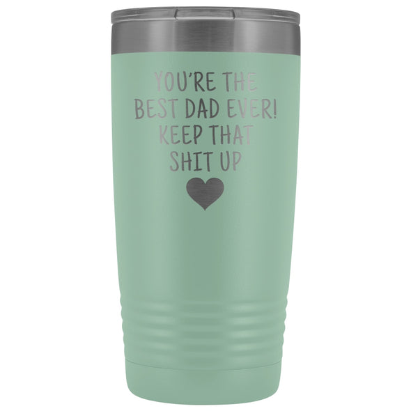 Best Gift for Dad: Best Dad Ever! Insulated Tumbler | Personalized Dad Travel Mug $29.99 | Teal Tumblers