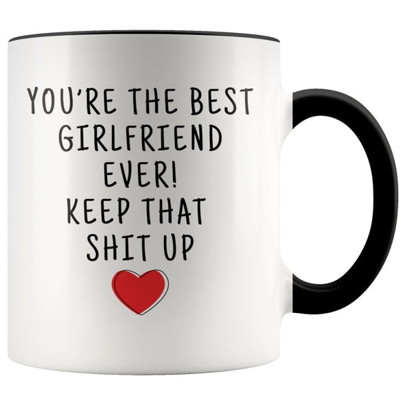 Best Gift for Girlfriend: Best Girlfriend Ever! Mug | Funny Girlfriend Gift Idea $19.99 | Black Drinkware